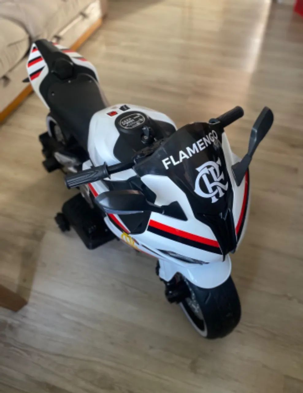  Moto Elétrica Infantil Flamengo - Oficial (ed Limitada)- para 2 a 8 anos  - Foto 3