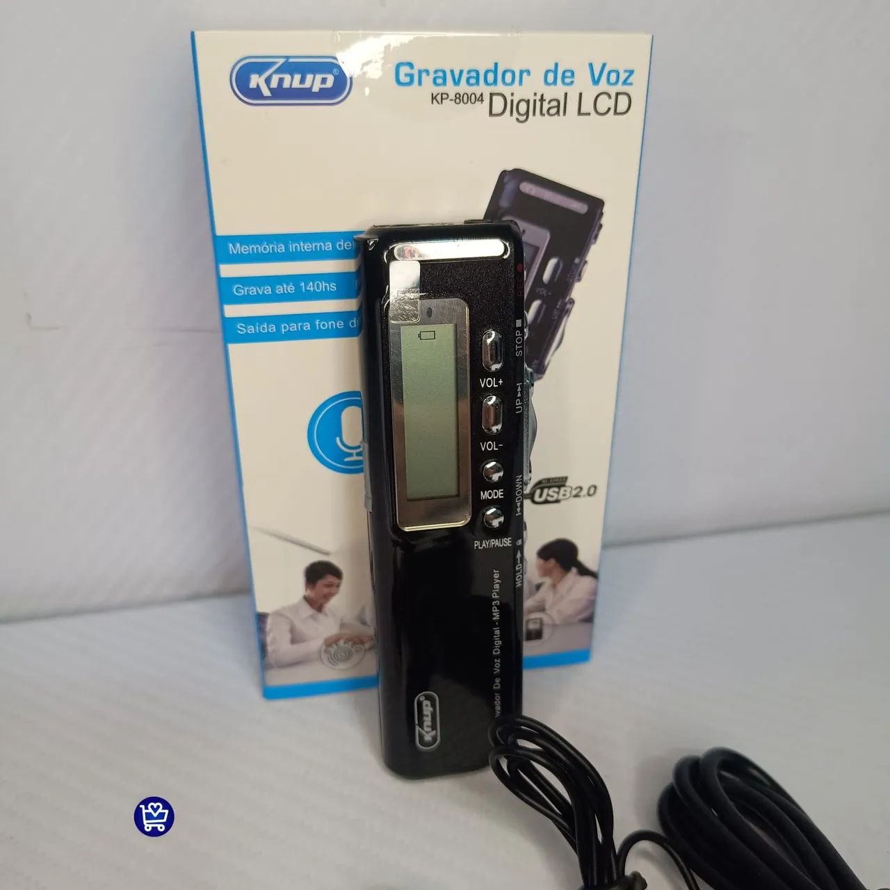 Gravador de Voz Digital Knup KP-8004 - Foto 4
