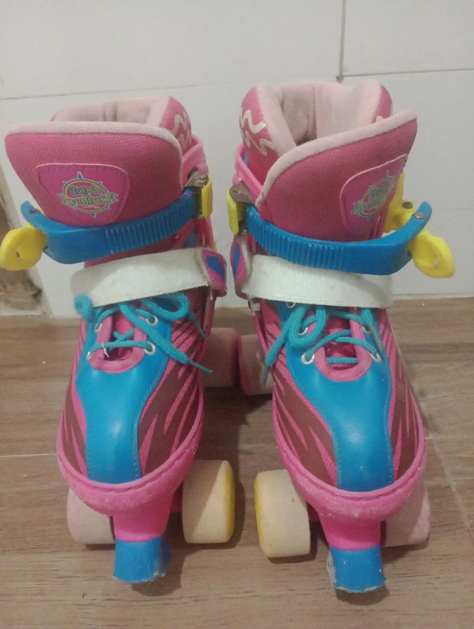 Patins Infantil Rosa e Azul