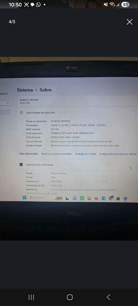 Notebook dell vostro - Foto 4