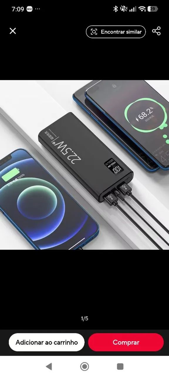 Power Bank 20.000mah Carga rápida  - Foto 2