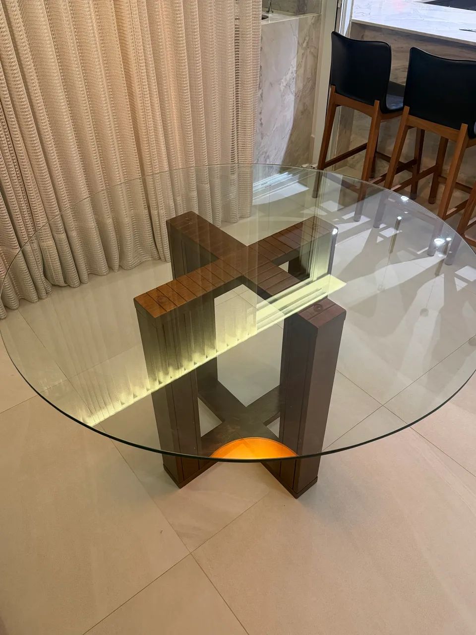 Mesa de jantar redonda vidro temperado  - Foto 3