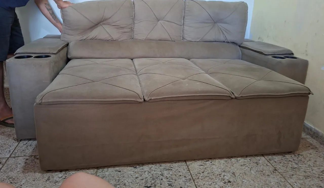 Vende se conjunto de sofá retrátil 2 e 3 lugares, - Foto 2