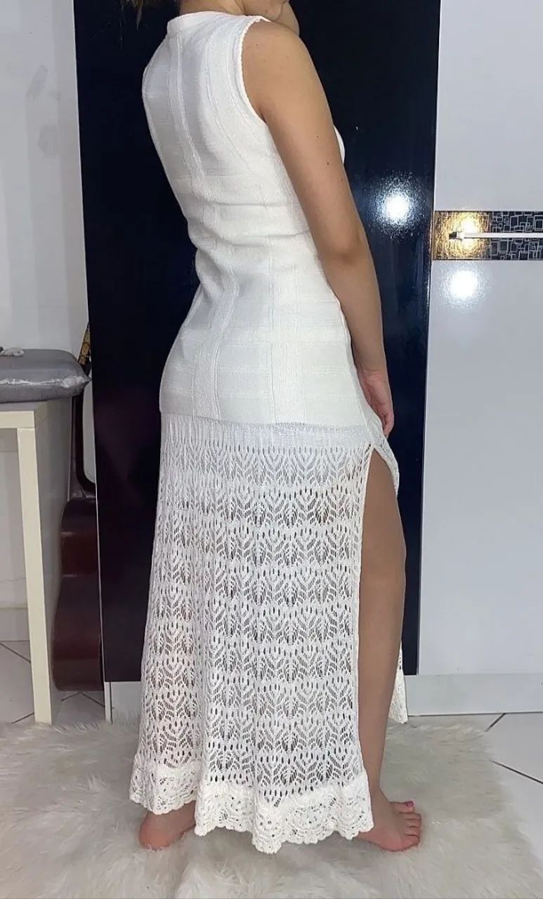Vestido tricô longo Maria Julia tam M  - Foto 4