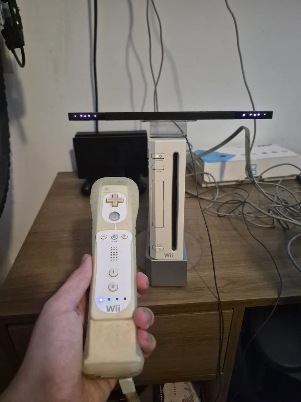 Nintendo Wii completo com diversos jogos e acessórios