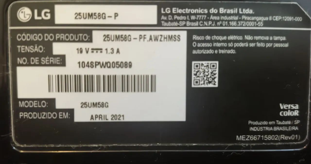 Monitor UltraWide 25" LG (excelente estado) 25UM58G - Foto 2