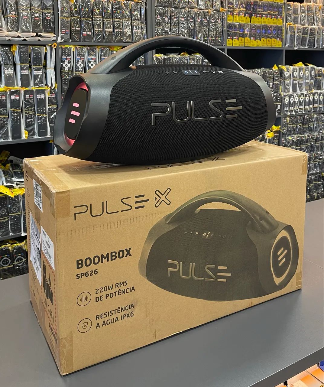 CAIXA DE SOM PULSE RECARREGAVEL COM 220W de POTÊNCIA COM DURAÇÃO DE 12HORAS ? - Foto 3