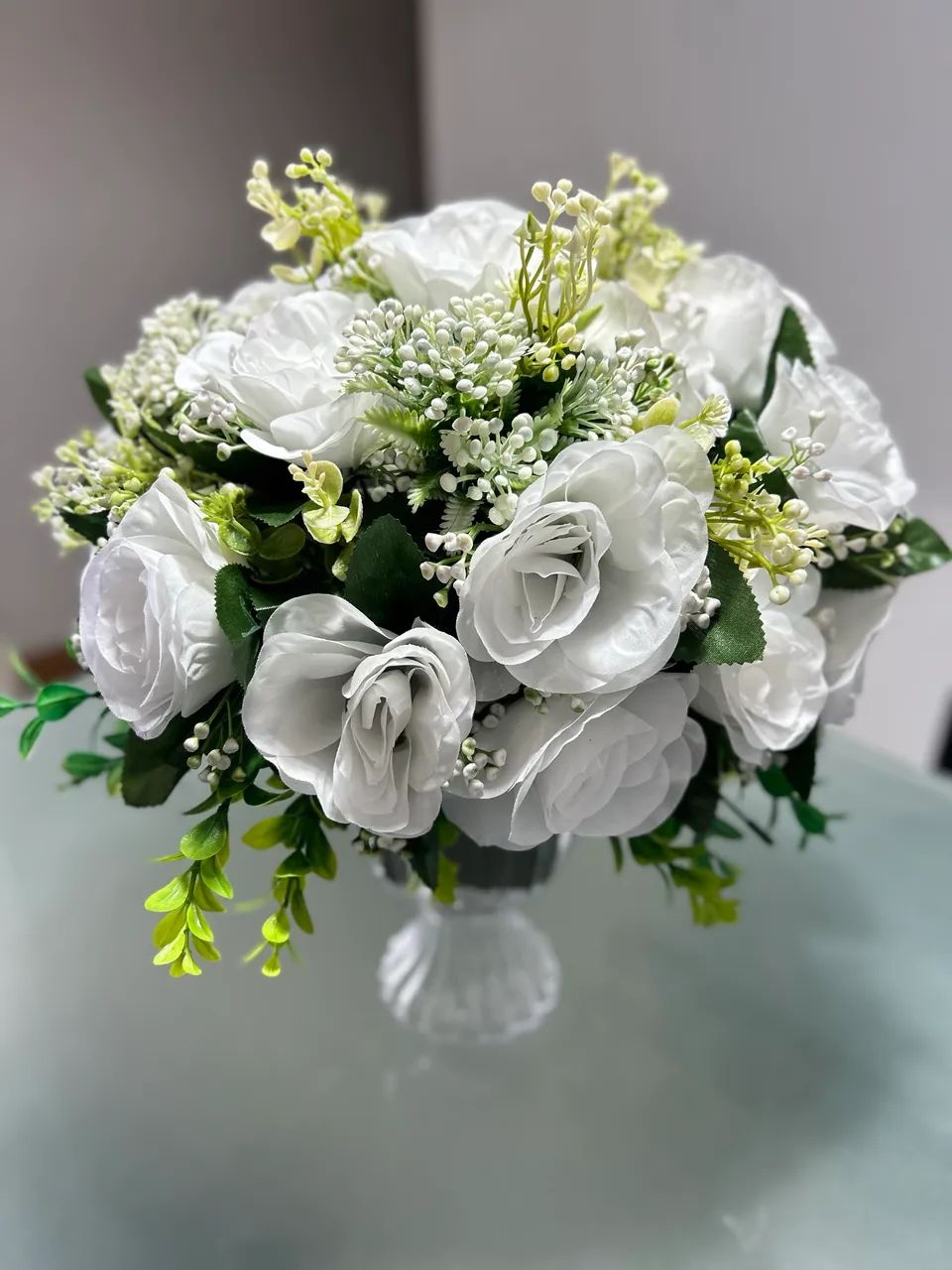 Arranjo flores brancas  - Foto 3