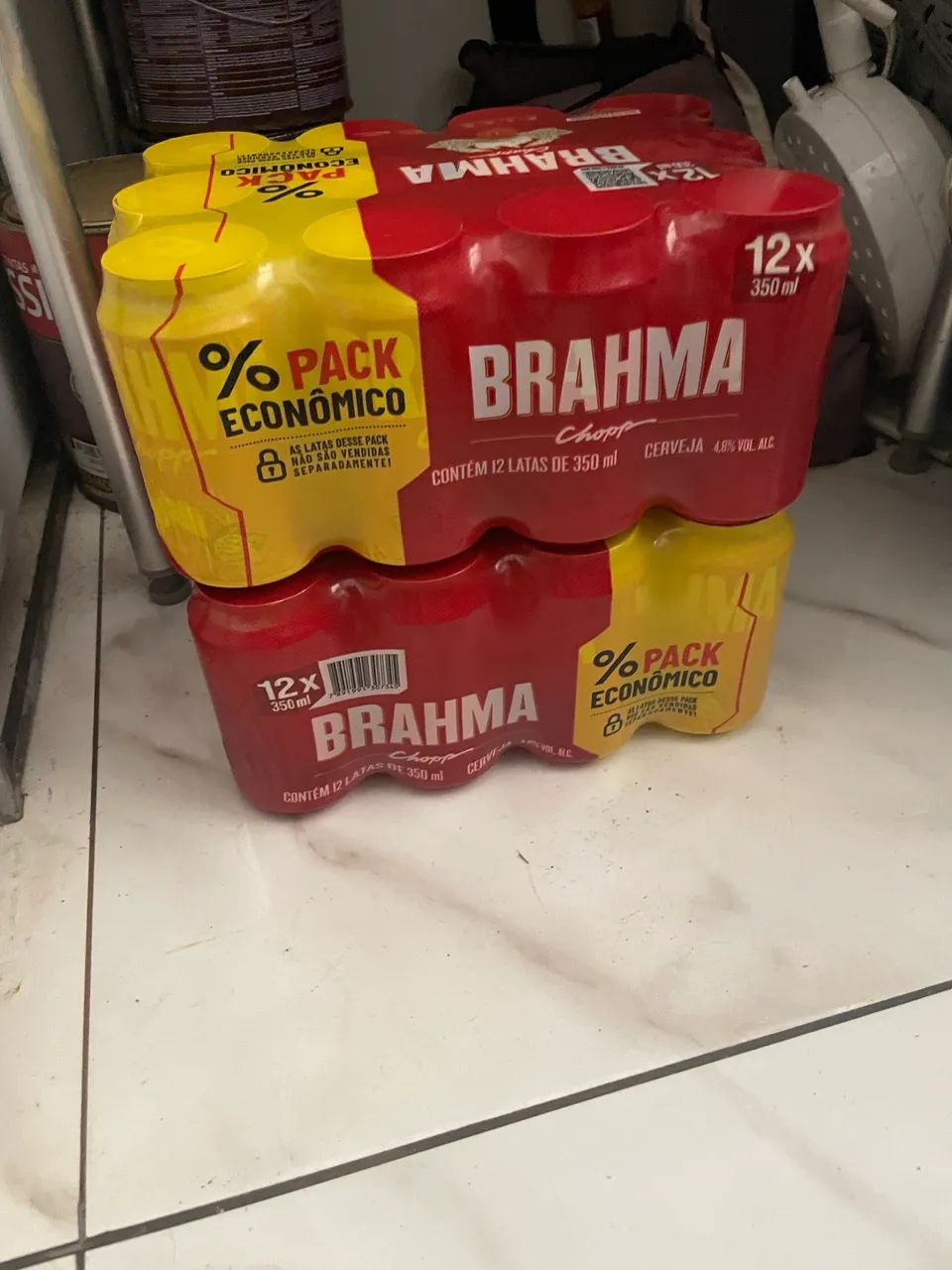 02 Packs Cerveja Brahma Chopp 350ml - Foto 2