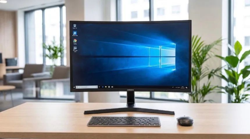 Monitor Samsung Curvo 24" (C24F390) - Usado em perfeito estado - Foto 2