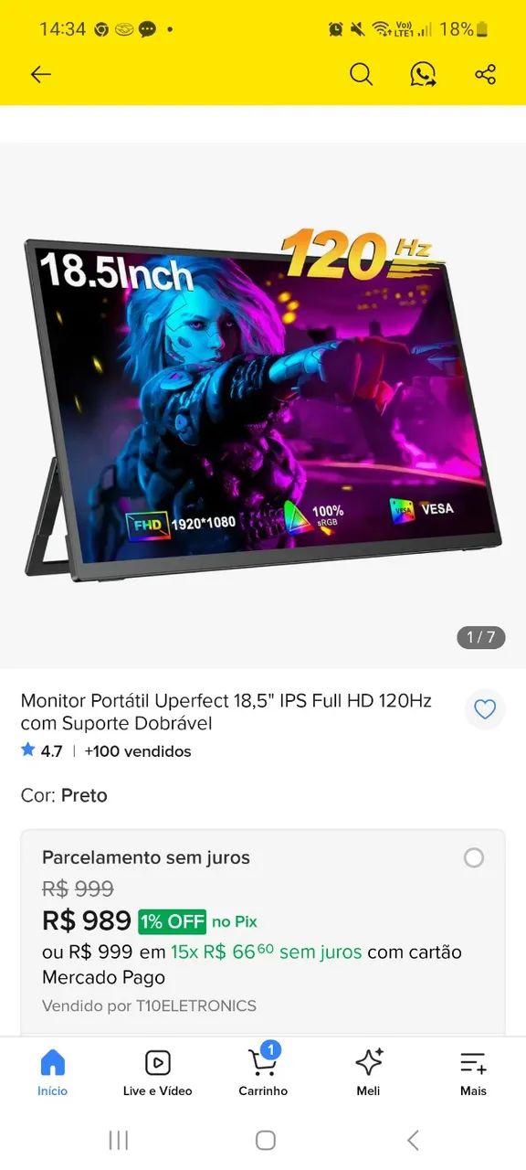 Monitor portátil 