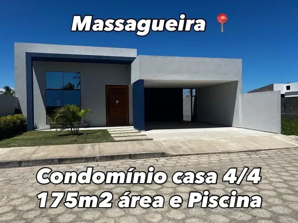 Condomínio -Imóvel para venda com 175m2 com 4 quartos em Massagueira - Marechal Deodoro - 