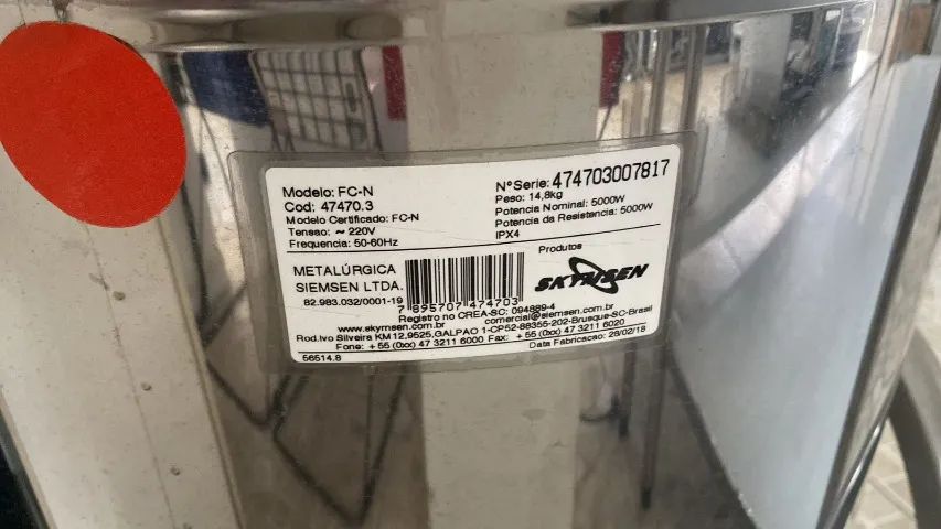 Fritadeira Elétrica Skymsen FC-N 24L / Água e Óleo 220v - Foto 4