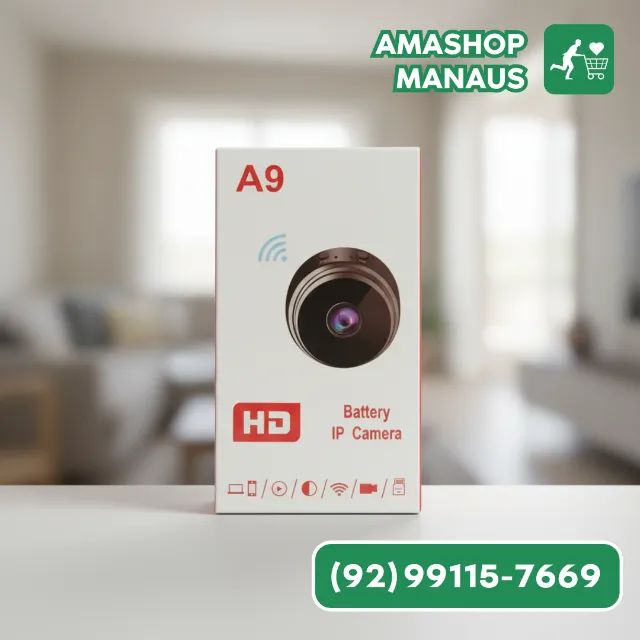 Mini Câmera Wifi - Monitoramento Discreto em Tempo Real