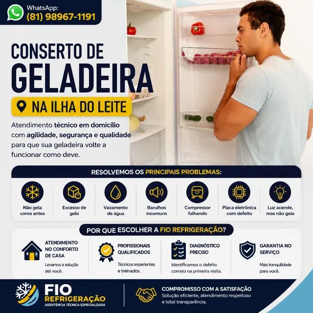 Conserto de Geladeira na Ilha do Leite