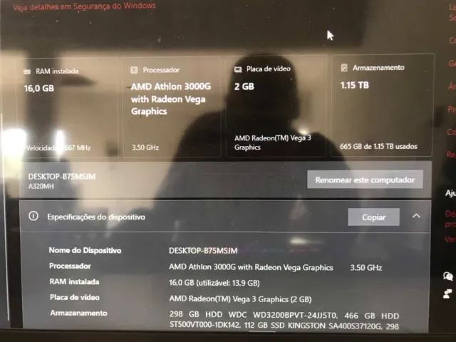 COMPUTADOR GAMER COM PERIFERICOS, TROCO EM UM IPHONE - Foto 5