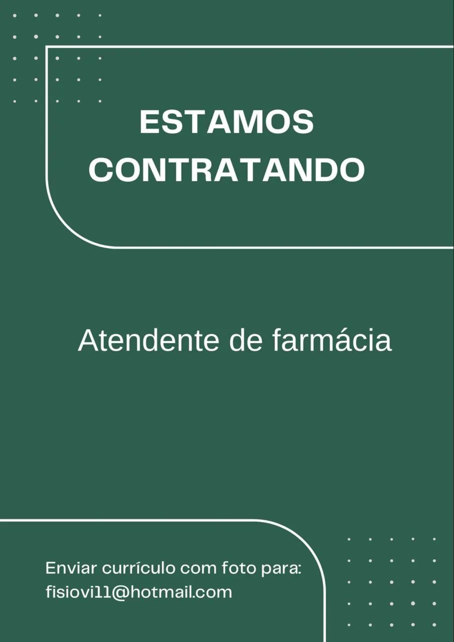 Atendente de farmácia 
