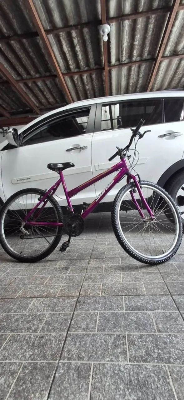  Bicicleta Aro 26 Feminina Life 18 Marchas Roxa - Foto 3