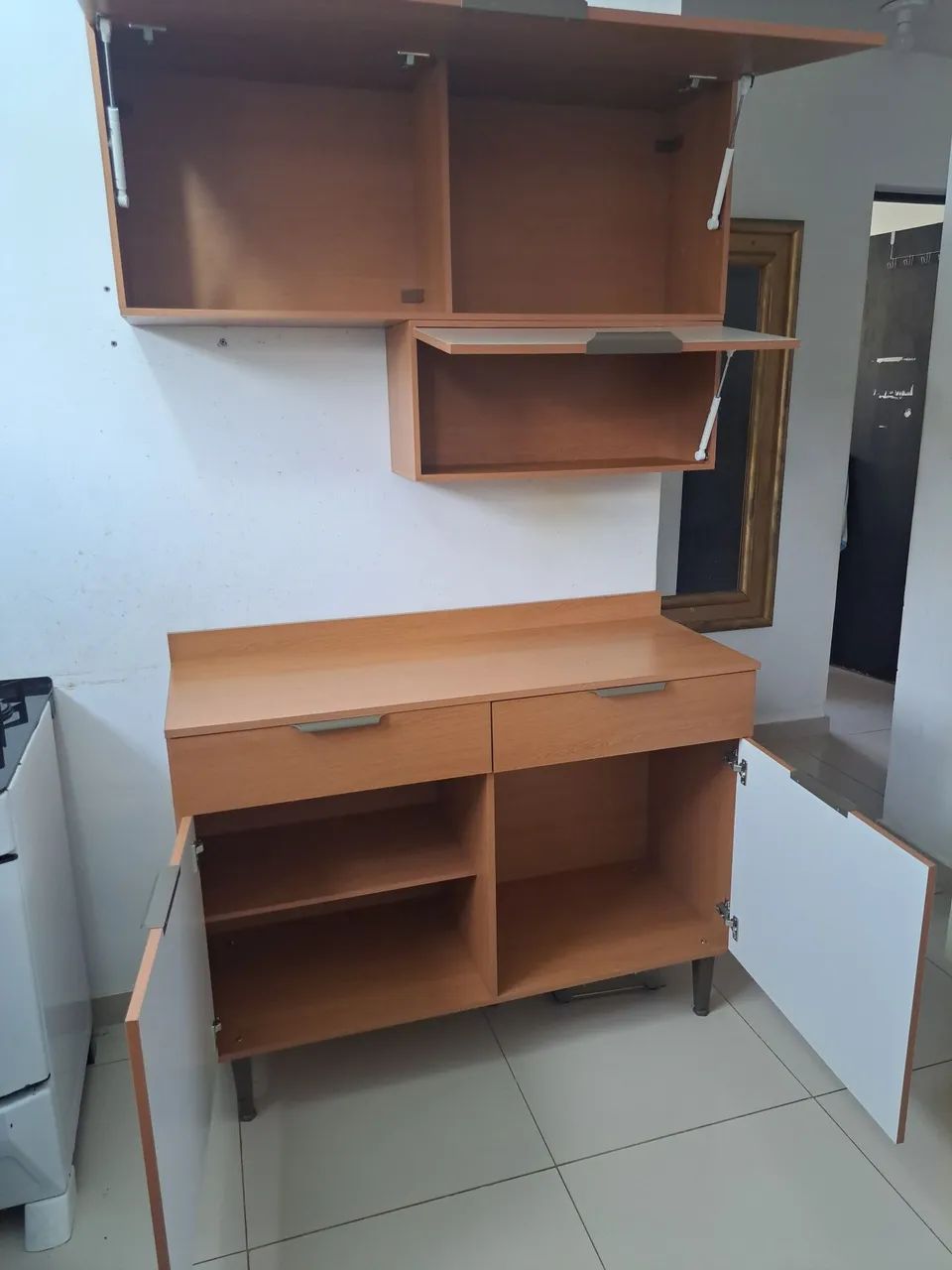 ARMÁRIO DE COZINHA BANCADA 4 PEÇAS  - Foto 3
