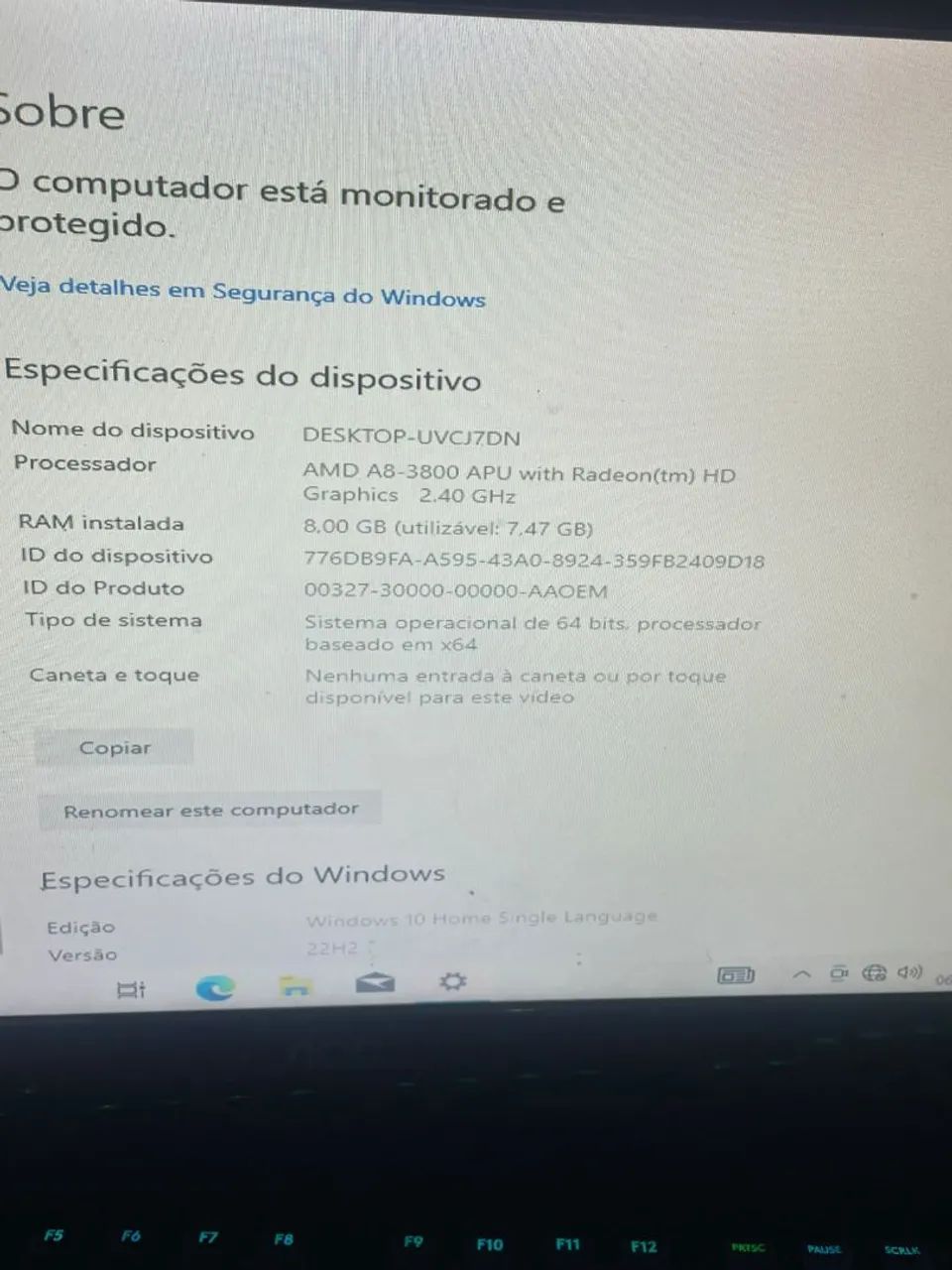 PC Amd - 1000gb / 8G de ram 