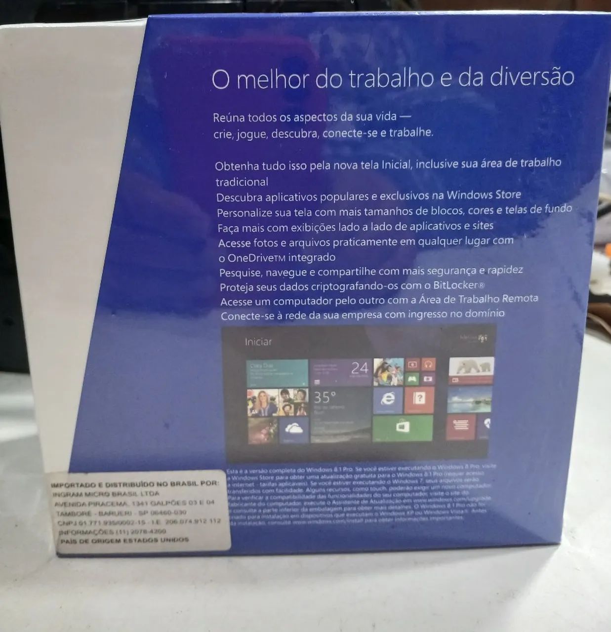 Windows 8 na Caixa. - Periféricos e Acessórios de Computador