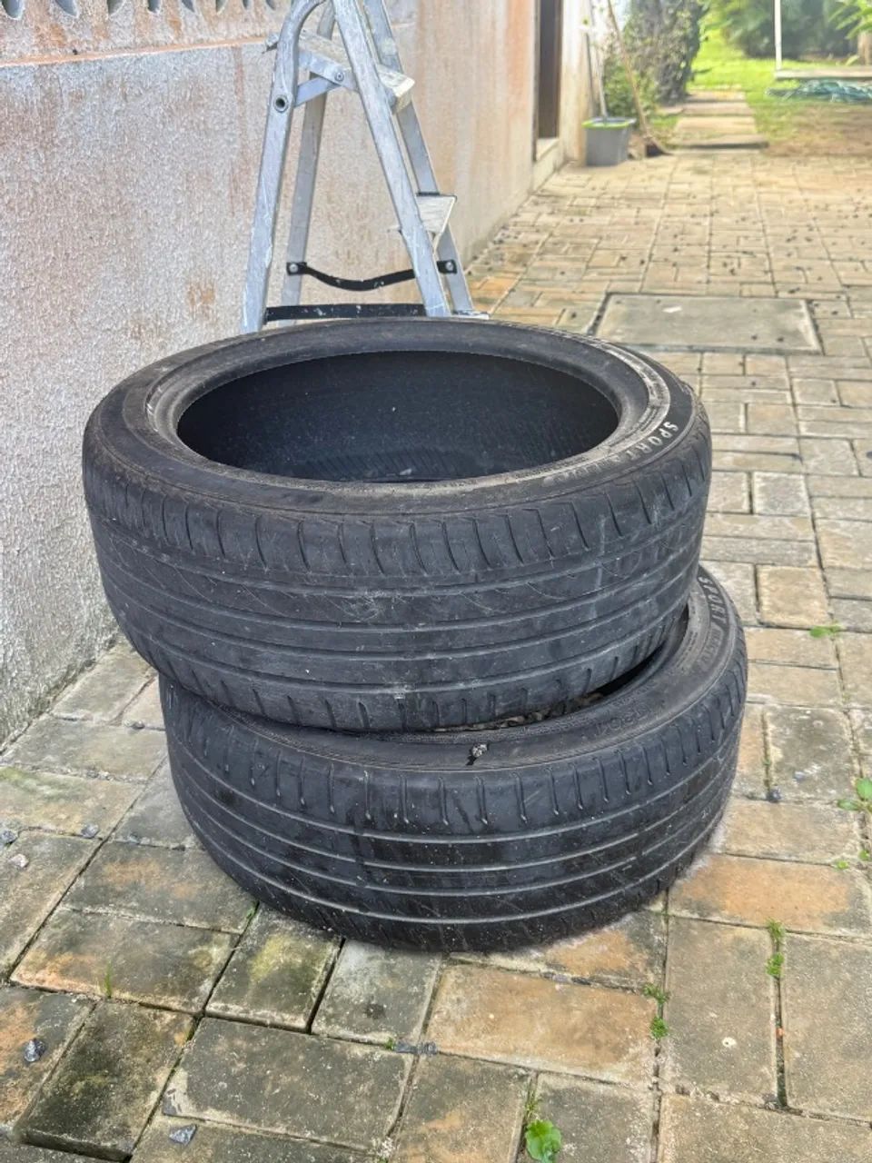 Conjunto de rodas bmw aro de 18+ 2 pneus zero  - Foto 2