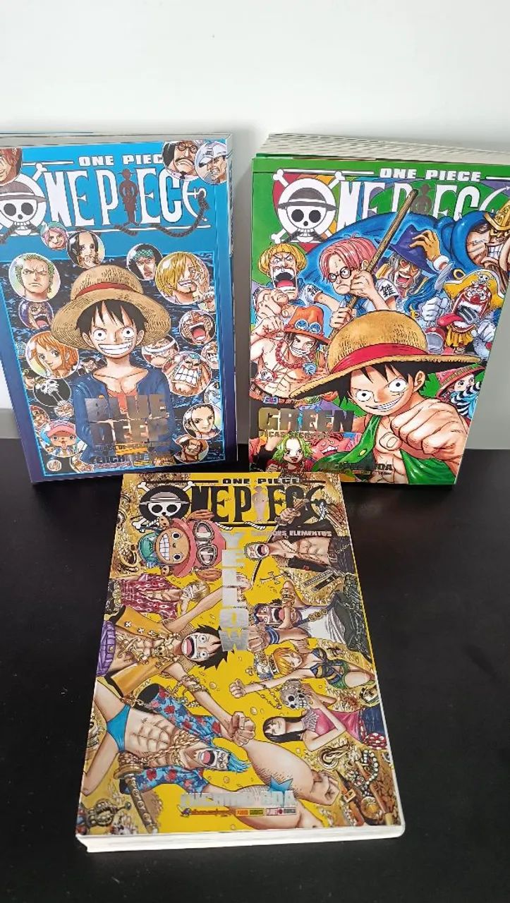 One Piece Databooks - Green, Yellow e Deep Blue