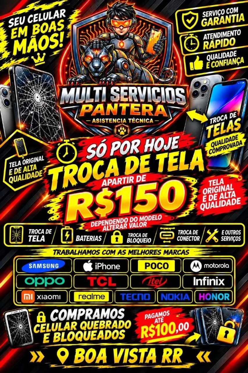 ? TROCA DE TELA ?