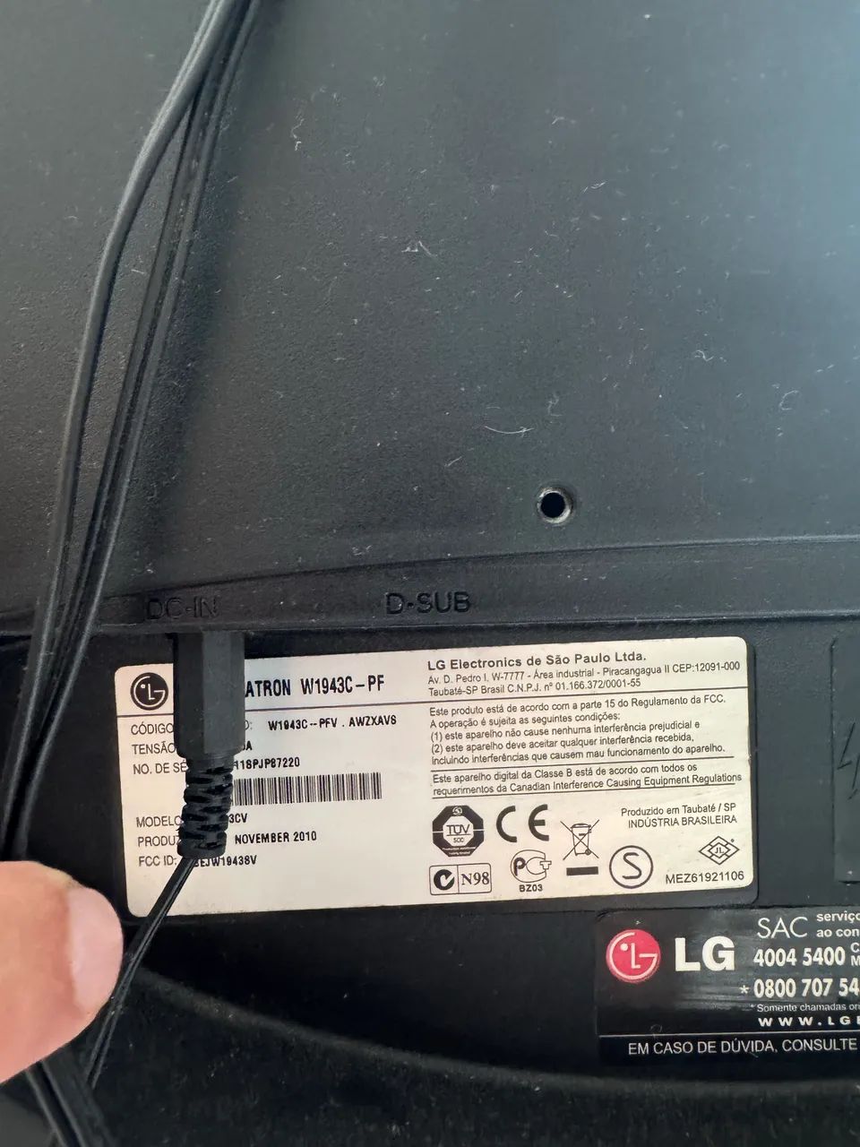 Monitor LG 17 polegadas