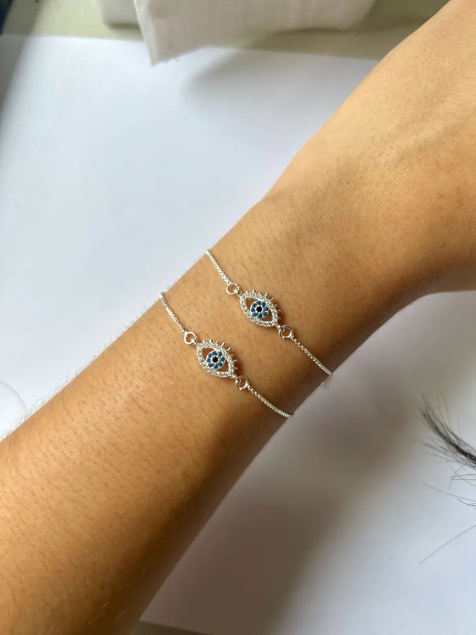 Pulseira Olho Grego Prata 925