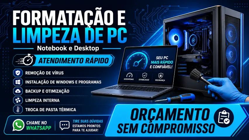 Formatação e montagem de PC