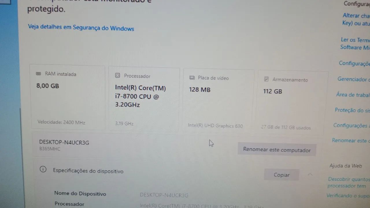 Pc completo, i7 8700, 8gb RAM ddr4  - Foto 3