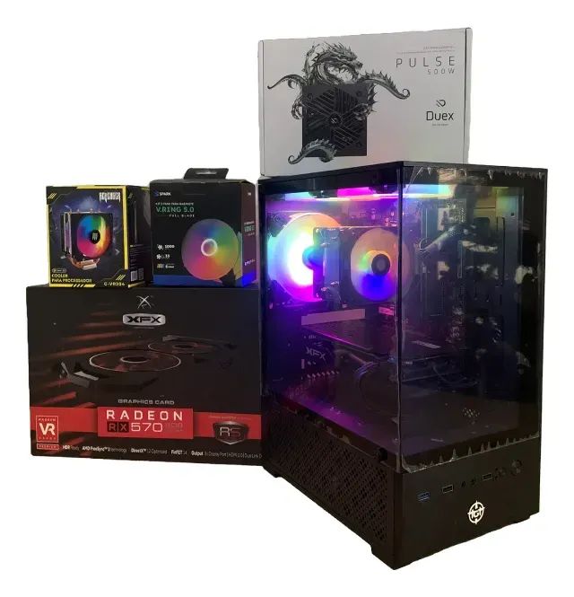 Pc Gamer Ryzen 5 + Rx570 8gb Ssd 480gb Win11 Pronto (Recondicionado)
