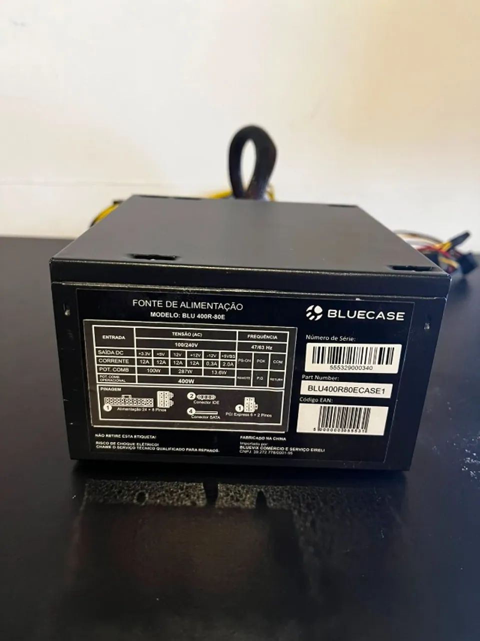 Fonte Bluecase BLU 400R-80E 400W - usada - Foto 3