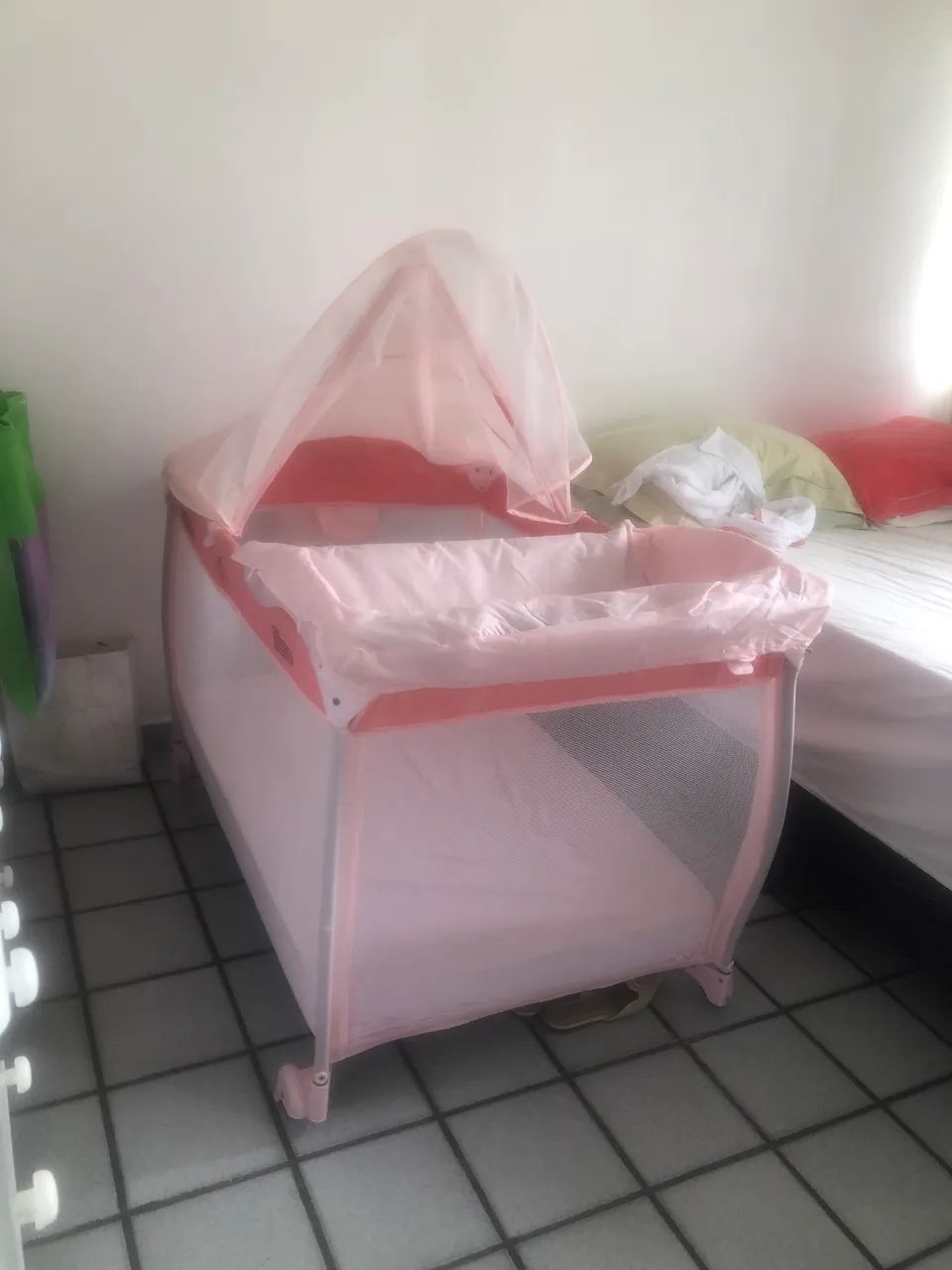Berco chiqueiro + colchão Ortobom  - Foto 3