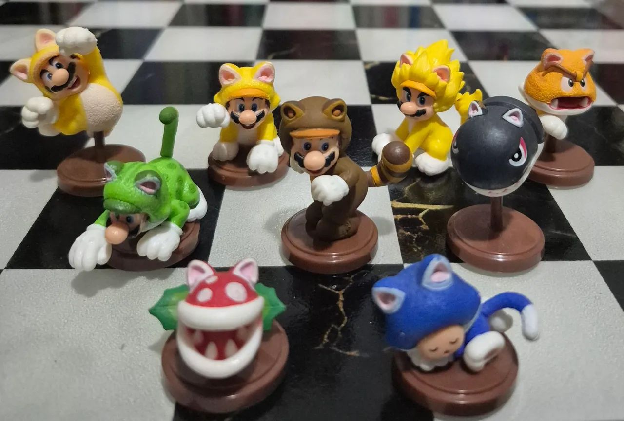 Mario versão Cats Lote Chocoegg furuta - Foto 4