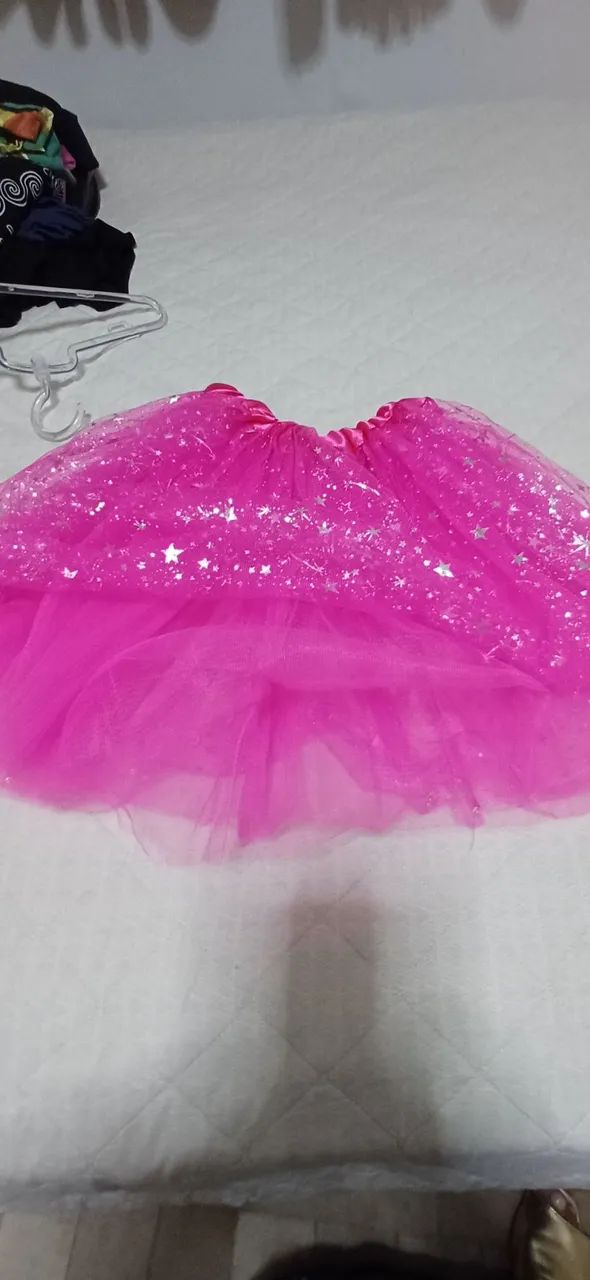 Saia de tule com brilho 30 cm - Foto 3
