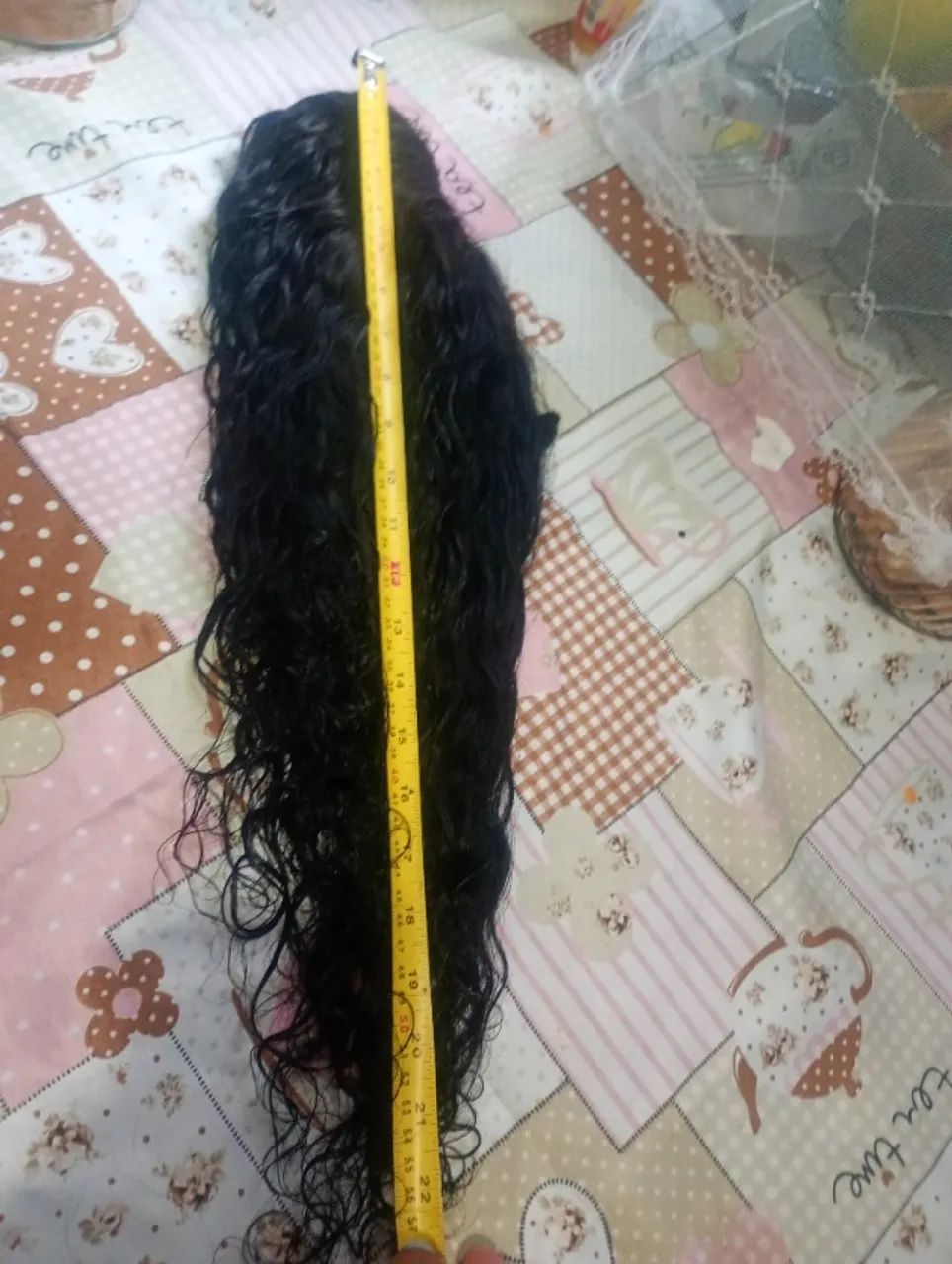Vende cabelo humano cacheado 55 centímetros  - Foto 3