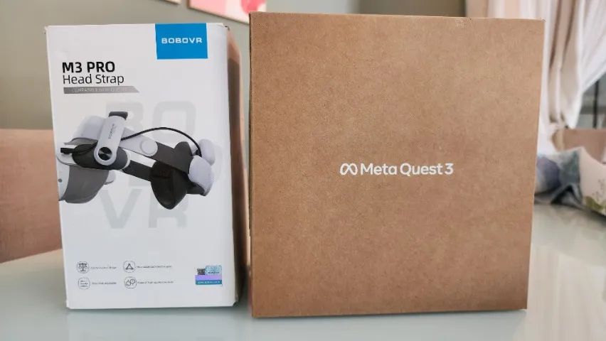 Meta Quest 3 Impecável + BOBOVR M3 PRO | SteamVR / PCVR