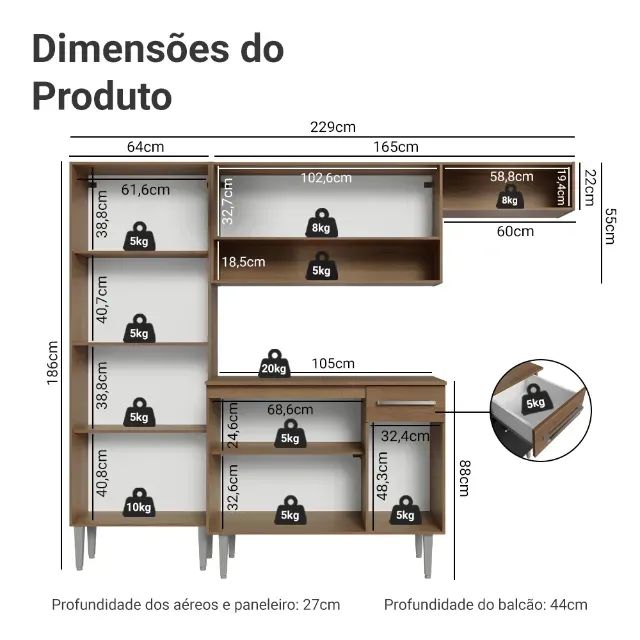 COZINHA COMPACTA MADESA - Foto 2
