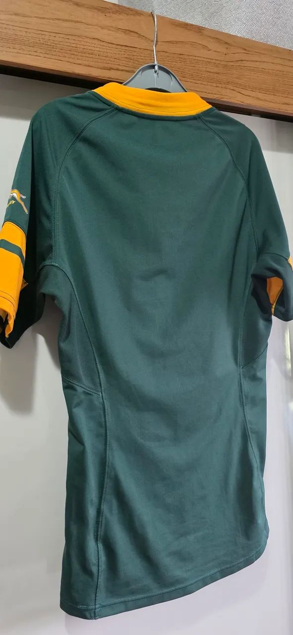 Camisa springboks  África do Sul P slim asics rugby - Foto 5