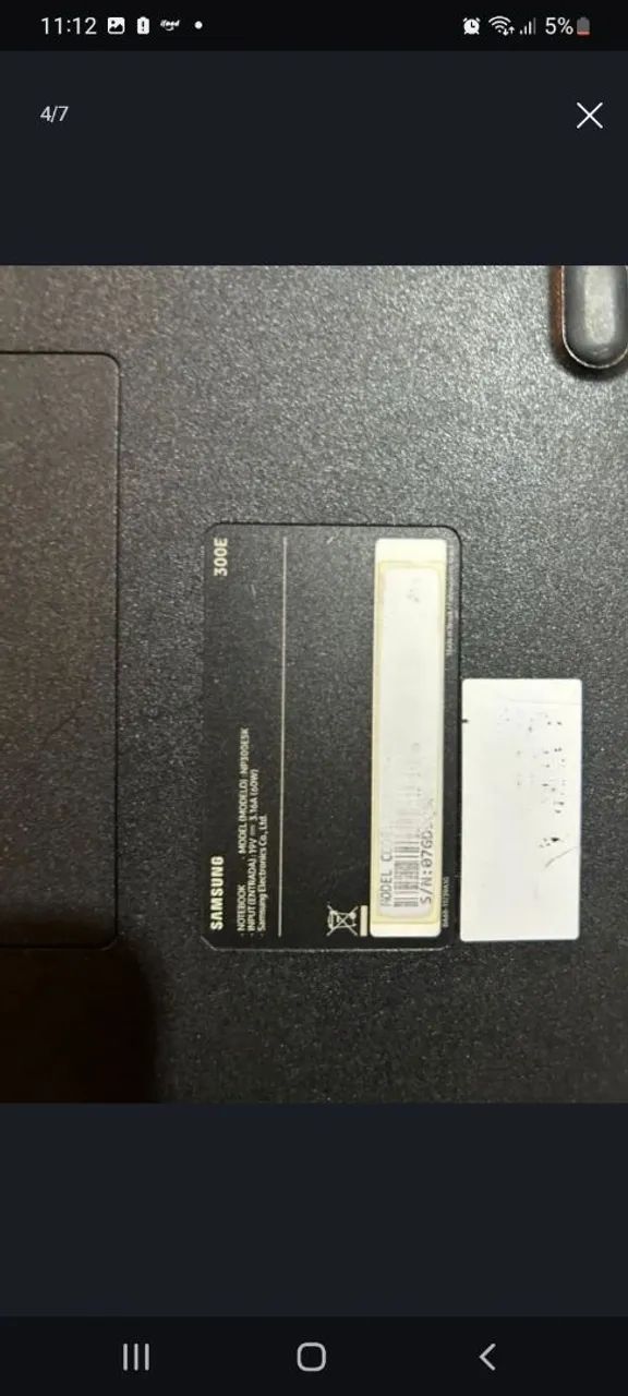 Notebook Samsung NP300E5K i7  - Foto 3