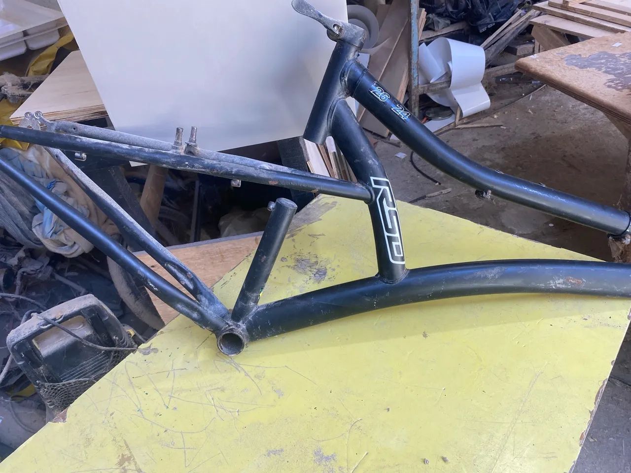 Quadro aro 26 e rodas 