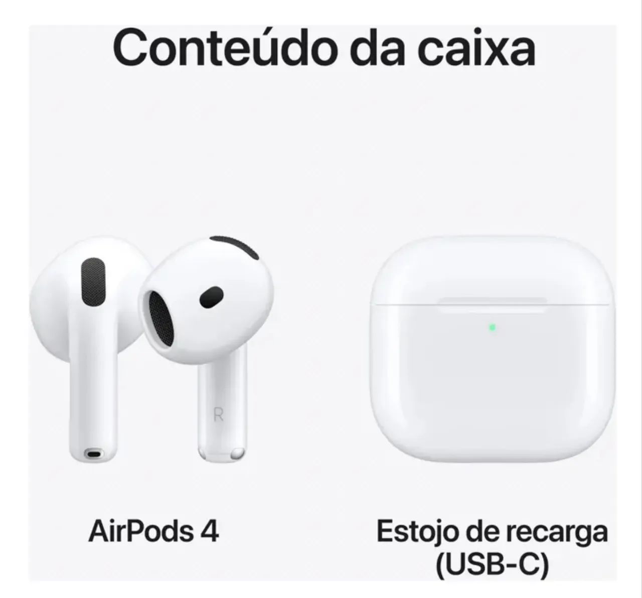 FONE APPLE AIRPODS 4ª ORIGINAL NOVO