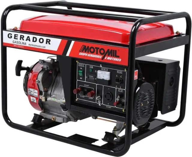 Gerador de Energia a Gasolina Monofásico Motomil MG5000CL-1 5,5Kva110V/220V 