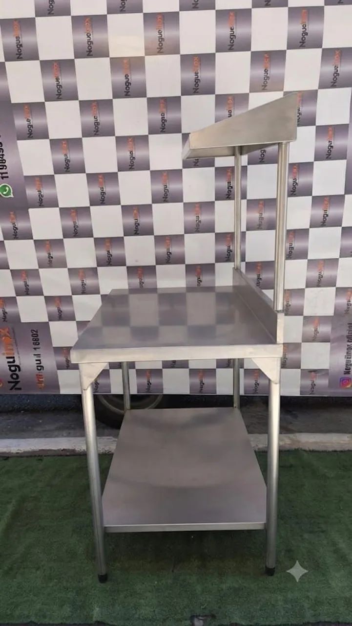 Mesa Inox bancada industrial prateleira  - Foto 2