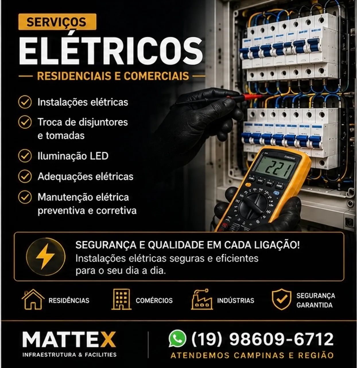Serviços Elétricos Residenciais e Comerciais