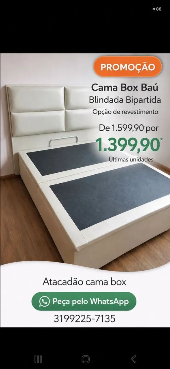 Baú Casal Fabricação Própria  - Foto 3