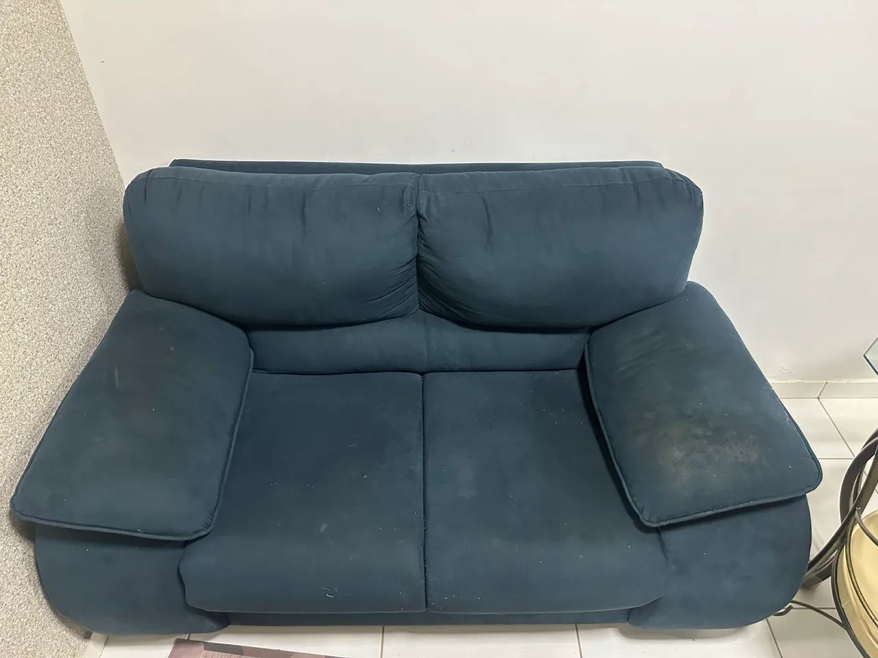 SOFÁ 2 LUGARES - AZUL MARINHO - Foto 3