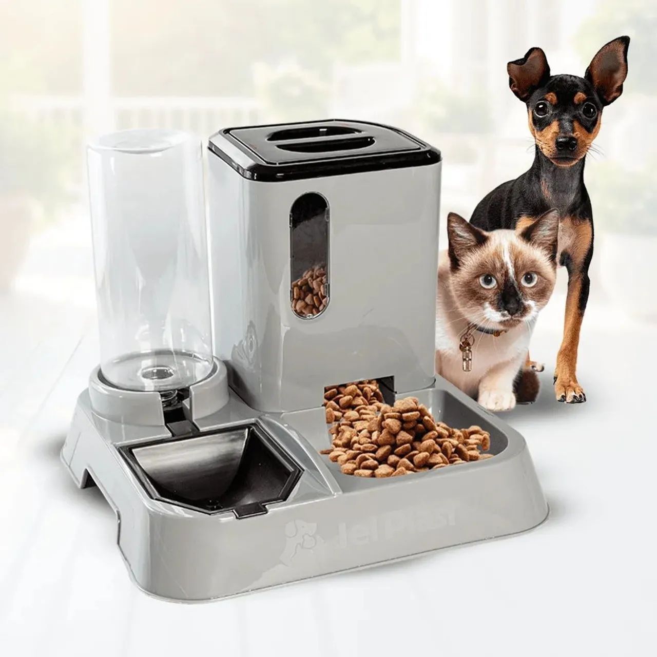 Comedouro e bebedouro automático pet Premium - Foto 2